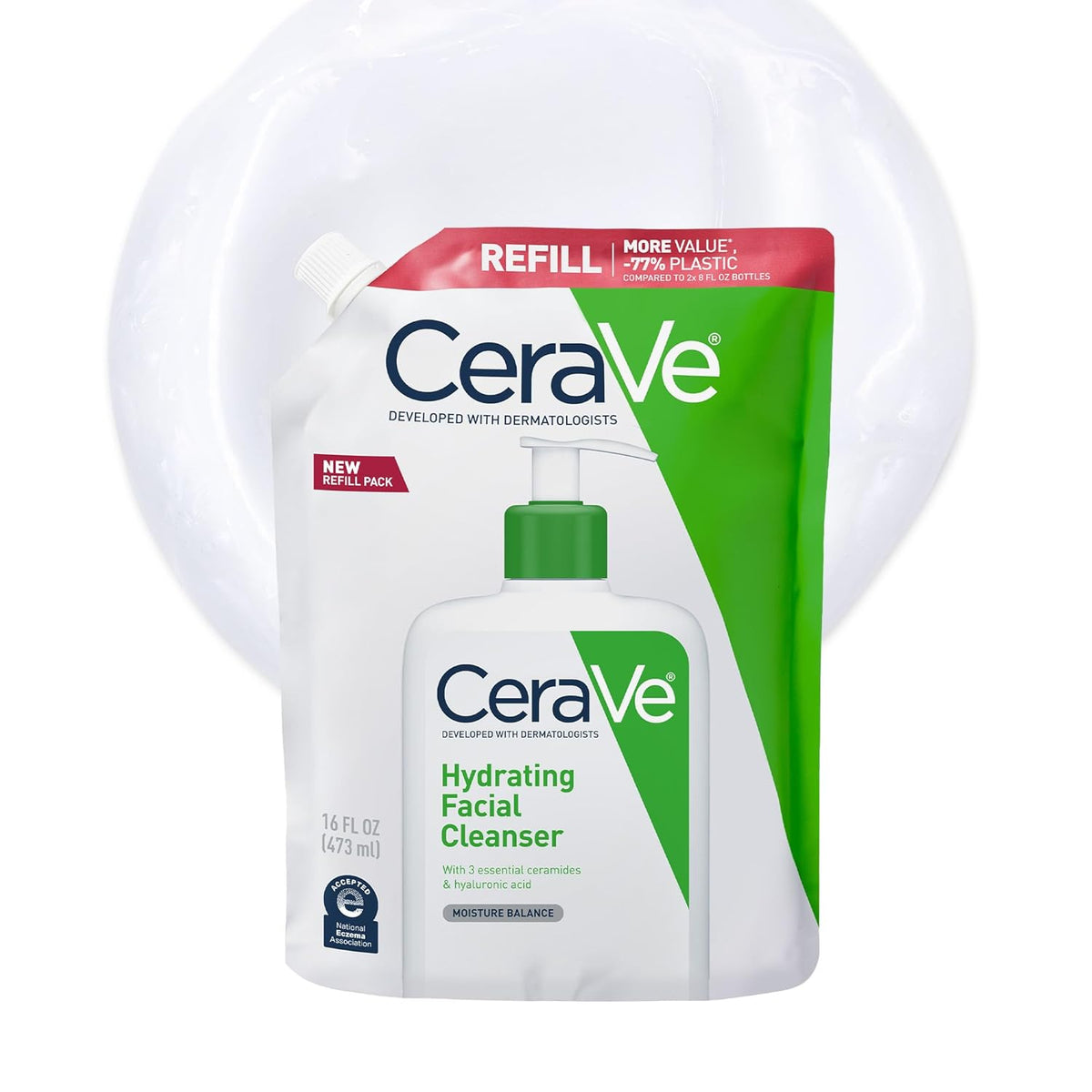 CeraVe Hydrating Cleanser with Hyaluronic Acid. Face Wash for Dry Skin.8oz | Skin Care For Men and Women. Daily Cleanser & Makeup Remover with Glycerin & Ceramides. National Eczema Association Certified