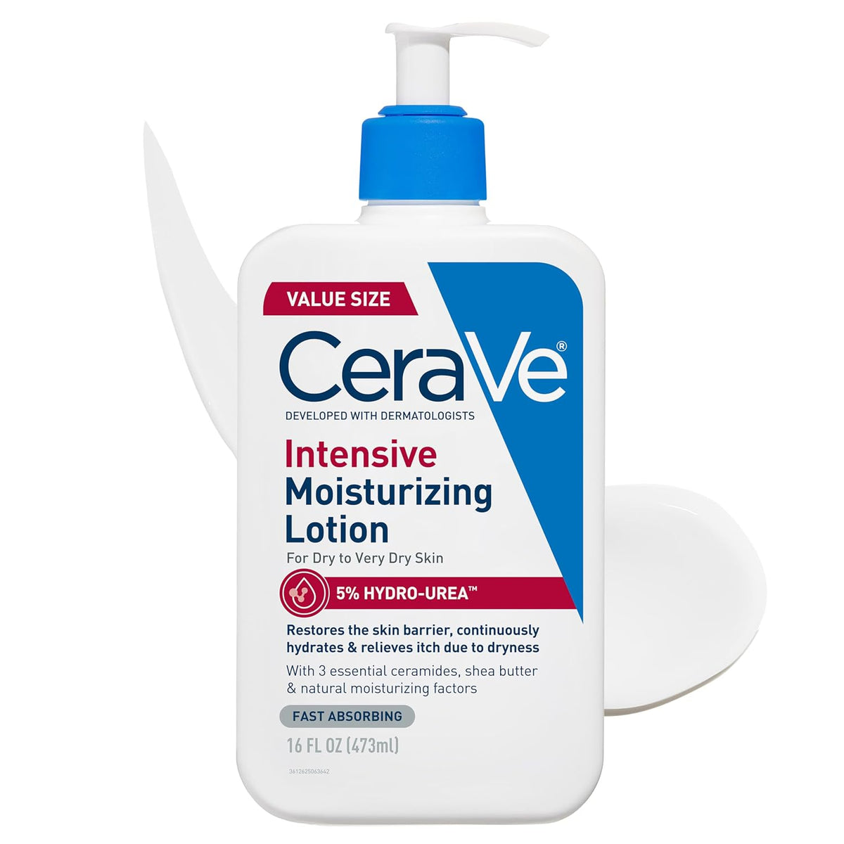 CeraVe Intensive Moisturizing Lotion. Shea Butter Body Lotion. 8oz | Relieves Signs of Extra Dry Skin with Hydro-Urea and Shea Butter In a Non-Greasy Formula For Rough. Tight and Itchy Skin